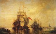 Felix Ziem Marine Antwerp Gatewary to Flanders oil on canvas